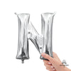 Anagram 16 inch LETTER N - ANAGRAM - SILVER (AIR-FILL ONLY) Foil Balloon 33038-11-A-P