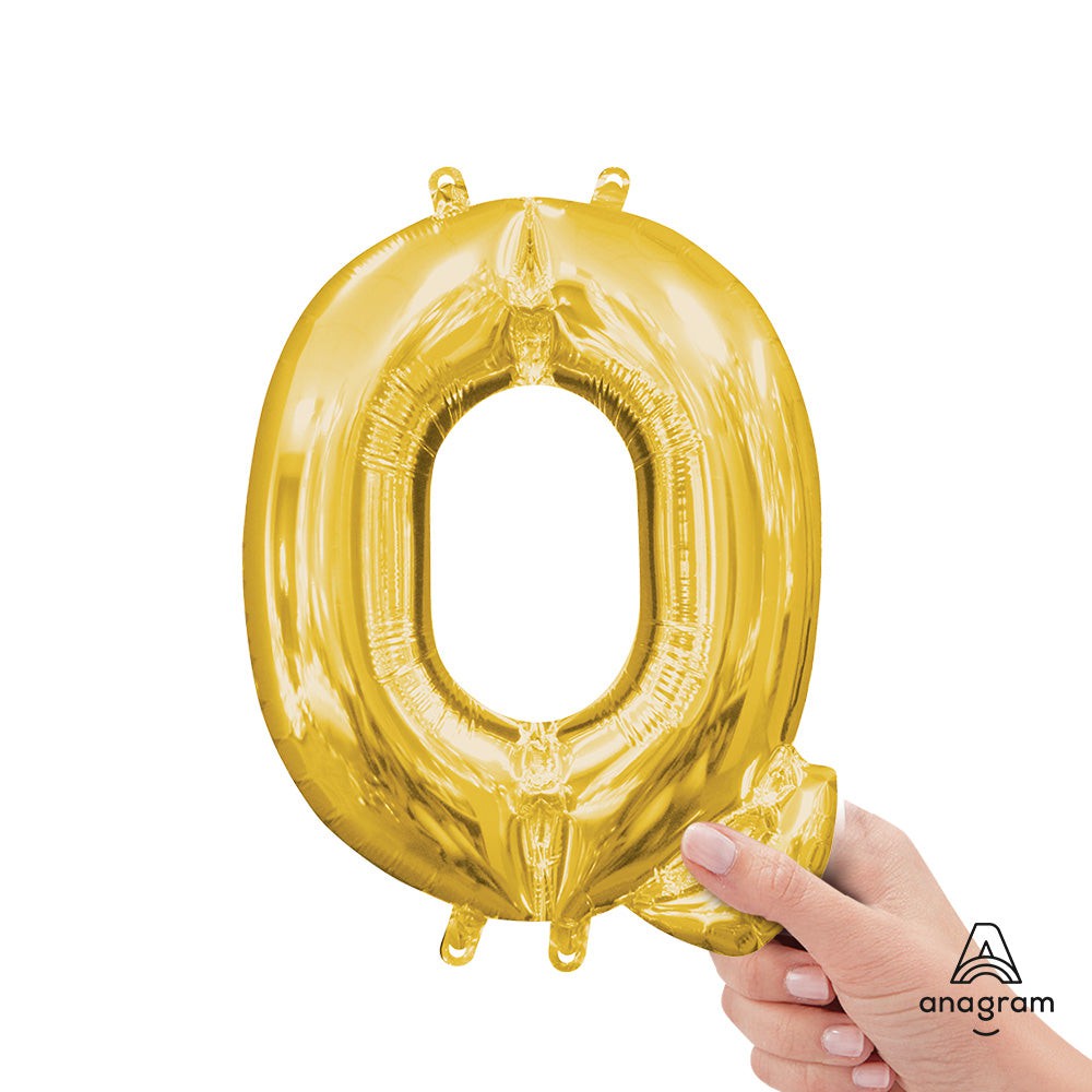 Anagram 16 inch LETTER Q - ANAGRAM - GOLD (AIR-FILL ONLY) Foil Balloon 33045-11-A-P