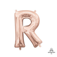 Anagram 16 inch LETTER R - ANAGRAM - ROSE GOLD (AIR-FILL ONLY) Foil Balloon 37469-11-A-P