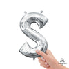 Anagram 16 inch LETTER S - ANAGRAM - SILVER (AIR-FILL ONLY) Foil Balloon 33048-11-A-P