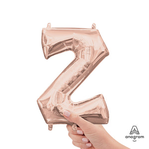 Anagram 16 inch LETTER Z - ANAGRAM - ROSE GOLD (AIR-FILL ONLY) Foil Balloon 37477-11-A-P