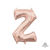 Anagram 16 inch LETTER Z - ANAGRAM - ROSE GOLD (AIR-FILL ONLY) Foil Balloon 37477-11-A-P