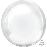 Anagram 16 inch ORBZ - WHITE Foil Balloon 40307-01-A-P