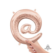 Anagram 16 inch SYMBOL @ - ANAGRAM - ROSE GOLD (AIR-FILL ONLY) Foil Balloon 37478-01-A-P