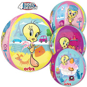 Anagram 16 inch TWEETY ORBZ Foil Balloon 29026-01-A-P