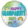 Anagram 17 inch GRANDPARENTS DAY RAINBOWS Foil Balloon 43149-02-A-U