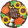 Anagram 17 inch HAPPY FALL SUNFLOWERS Foil Balloon 43177-02-A-U