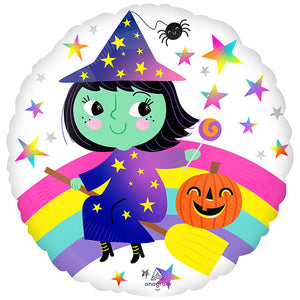 Anagram 17 inch RAINBOW WITCH Foil Balloon 43155-02-A-U