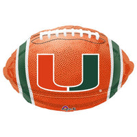 Anagram 17 inch UNIVERSITY OF MIAMI JUNIOR SHAPE Foil Balloon 32239-02-A-U