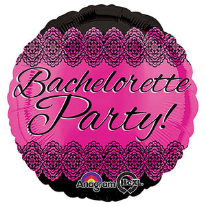 Anagram 18 inch BACHERLORETTE PARTY LACE Foil Balloon 30742-02-A-U