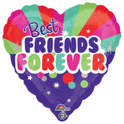 Anagram 18 inch BEST FRIENDS FOREVER Foil Balloon 33680-01-A-P