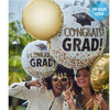 Anagram 18 inch CONGRATS GRAD GOLD GLITTER Foil Balloon