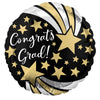 Anagram 18 inch CONGRATS GRAD SHOOTING STARS Foil Balloon 42777-02-A-U