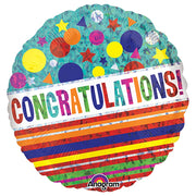 Anagram 18 inch CONGRATULATIONS SPARKLE Foil Balloon 32633-01-A-P