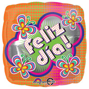 Anagram 18 inch FELIZ DIA POLKA DOTS AND BUTTERFLIES Foil Balloon 31143-01-A-P