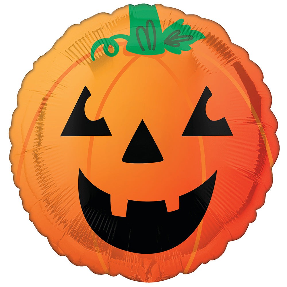 Anagram 18 inch FUN & SPOOKY PUMPKIN Foil Balloon 44850-02-A-U