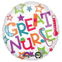 Anagram 18 inch GREAT NURSE Foil Balloon 22397-01-A-P