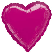 Anagram 18 inch HEART - METALLIC FUCHSIA Foil Balloon 11566-02-A-U