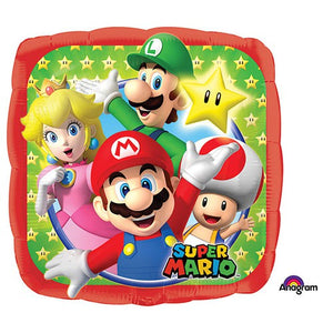 Anagram 18 inch MARIO BROS Foil Balloon 32008-02-A-U