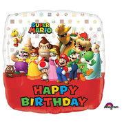 Anagram 18 inch MARIO BROS HAPPY BIRTHDAY Foil Balloon 32009-01-A-P