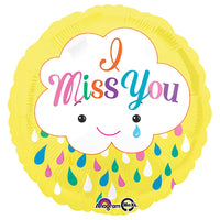 Anagram 18 inch MISS YOU CLOUD Foil Balloon 33688-01-A-P