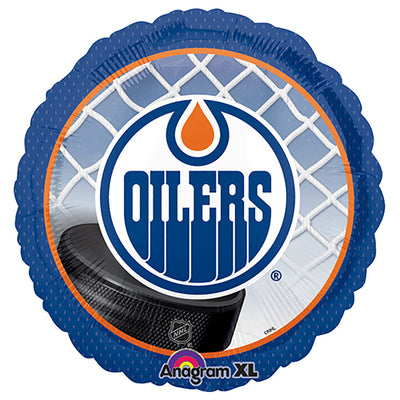 Anagram 18 inch NHL EDMONTON OILERS HOCKEY TEAM Foil Balloon A113813-01-A-P