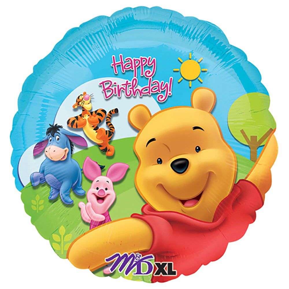 Anagram 18 inch POOH & FRIENDS SUNNY BIRTHDAY Foil Balloon