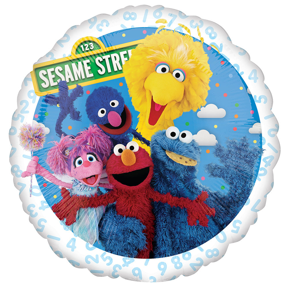 Anagram 18 inch SESAME STREET Foil Balloon 44247-02-A-U