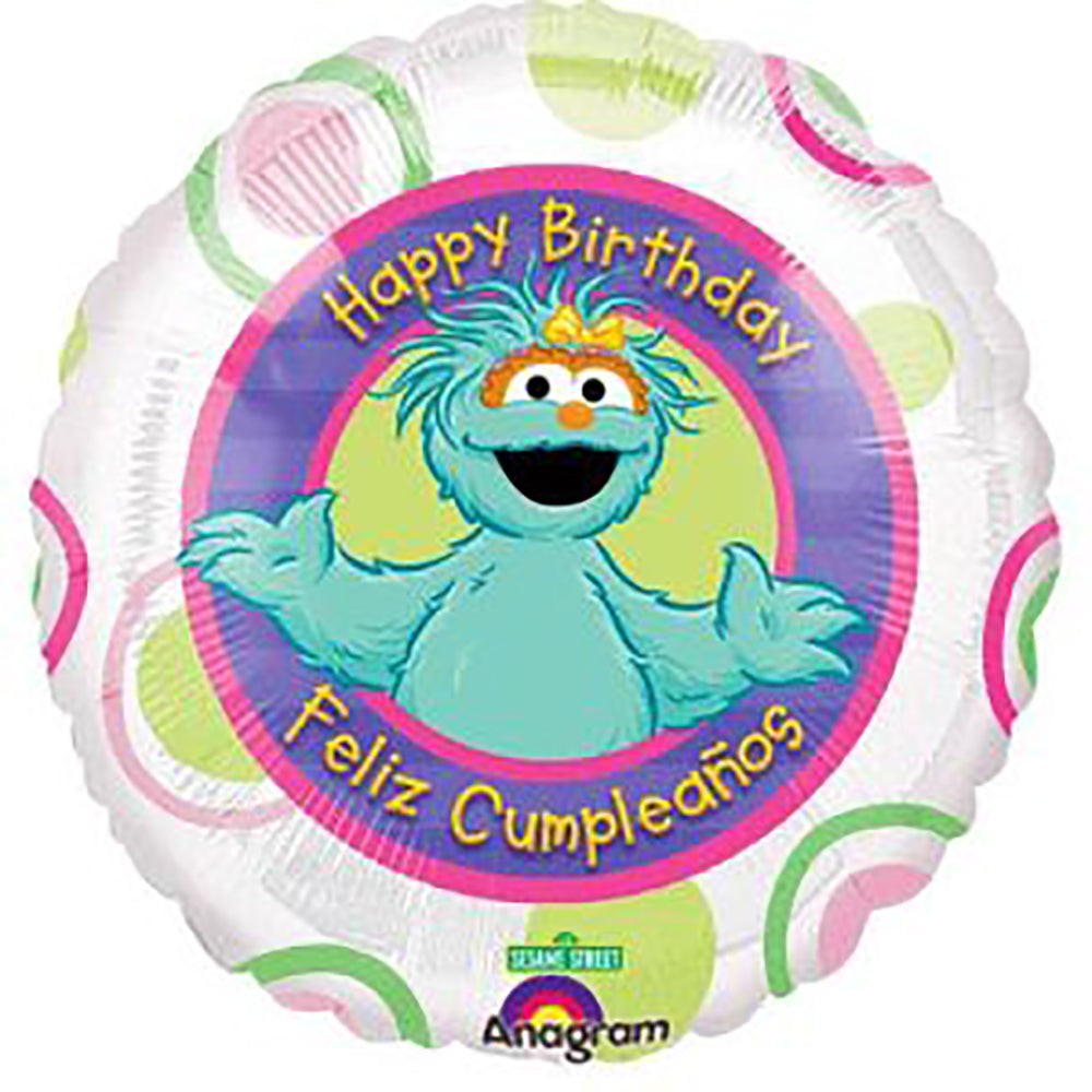 Anagram 18 inch SESAME STREET ROSITA BIRTHDAY Foil Balloon 13202-01-A-P