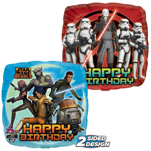 Anagram 18 inch STAR WARS REBELS HAPPY BIRTHDAY Foil Balloon