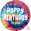 Anagram 18 inch TIE DYE BIRTHDAY Foil Balloon 41793-02-A-U