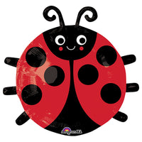 Anagram 19 inch HAPPY LADY BUG Foil Balloon 32449-01-A-P