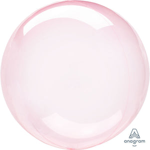 Anagram 20 inch CRYSTAL CLEARZ - DARK PINK Plastic Balloon 82848-11-A-P