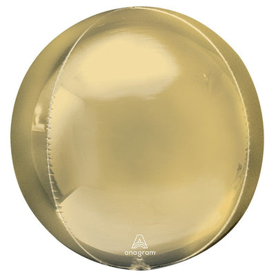 Anagram 21 inch JUMBO ORBZ - WHITE GOLD (3 PK) Foil Balloon 44916-99-A-P