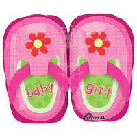 Anagram 22 inch BABY GIRL PRETTY PINK SHOES Foil Balloon 28815-01-A-P