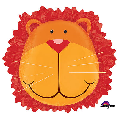 Anagram 24 inch JUNGLE ANIMALS LION HEAD Foil Balloon