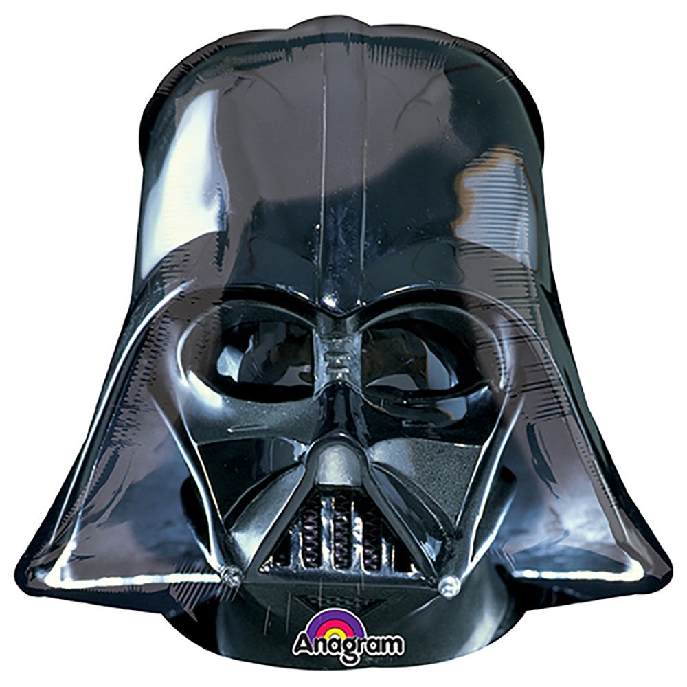 Anagram 25 inch DARTH VADER HELMET BLACK SUPERSHAPE Foil Balloon 28445-01-A-P