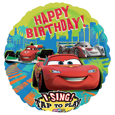 Anagram 28 inch CARS GROUP BIRTHDAY SING-A-TUNE Foil Balloon 22312-01-A-P