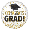 Anagram 28 inch CONGRATS GRAD GOLD GLITTER Foil Balloon 44255-01-A-P