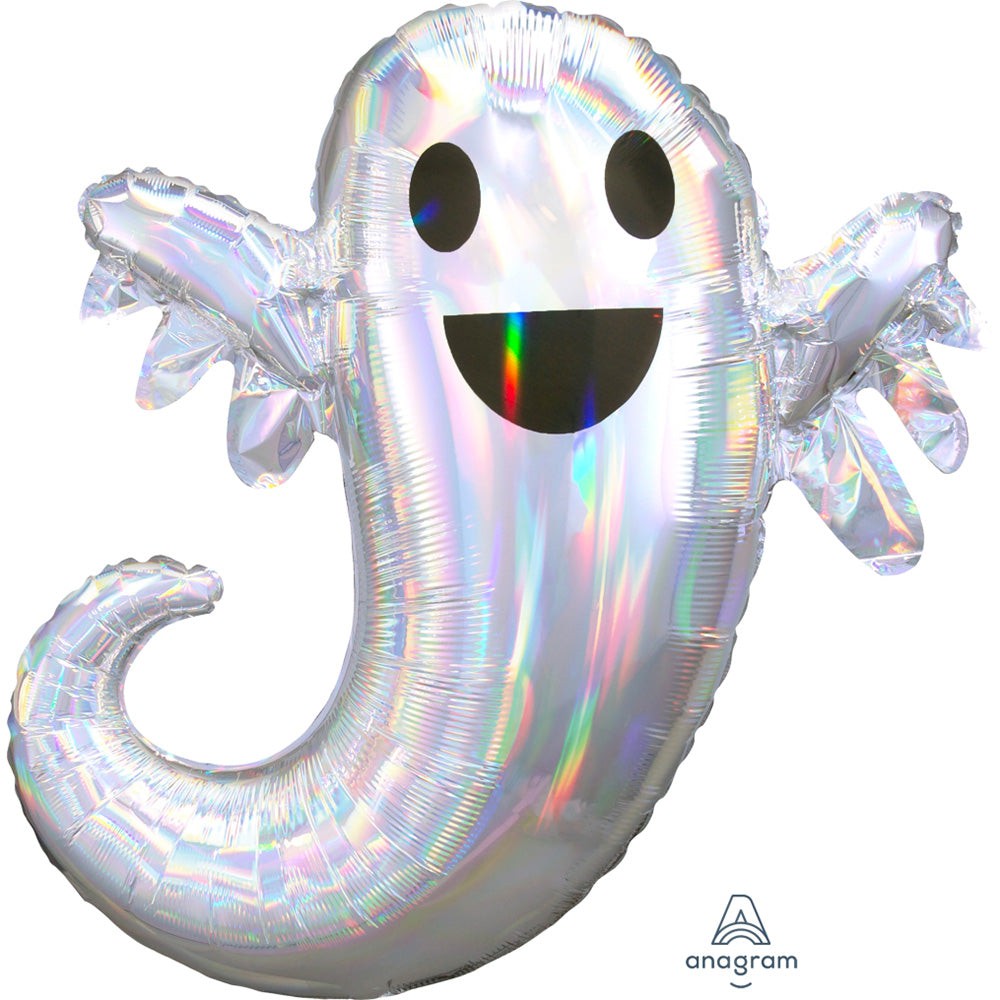 Anagram 28 inch IRIDESCENT GHOST Foil Balloon 39986-01-A-P