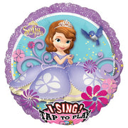 Anagram 28 inch SOFIA THE FIRST SING-A-TUNE Foil Balloon 31657-01-A-P