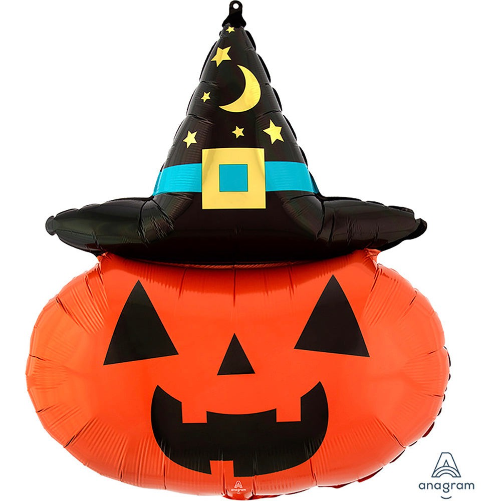 Anagram 28 inch WITCHY PUMPKIN Foil Balloon 41947-01-A-P