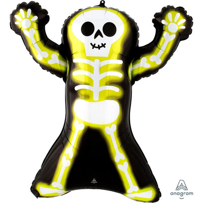 Anagram 30 inch NEON SKELLY Foil Balloon 41936-01-A-P