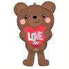 Anagram 30 inch SATIN LOVE BEAR Foil Balloon 45098-01-A-P