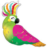 Anagram 31 inch TROPICAL PARROT Foil Balloon 42673-01-A-P