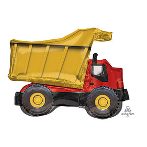 Anagram 32 inch DUMP TRUCK Foil Balloon 35389-01-A-P