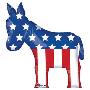 Anagram 32 inch ELECTION DONKEY Foil Balloon 32647-01-A-P