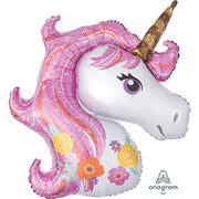 Anagram 33 inch MAGICAL UNICORN Foil Balloon 37273-01-A-P