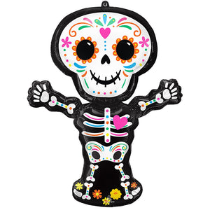 Anagram 34 inch DAY OF THE DEAD STANDING SKELETON Foil Balloon 43165-01-A-P