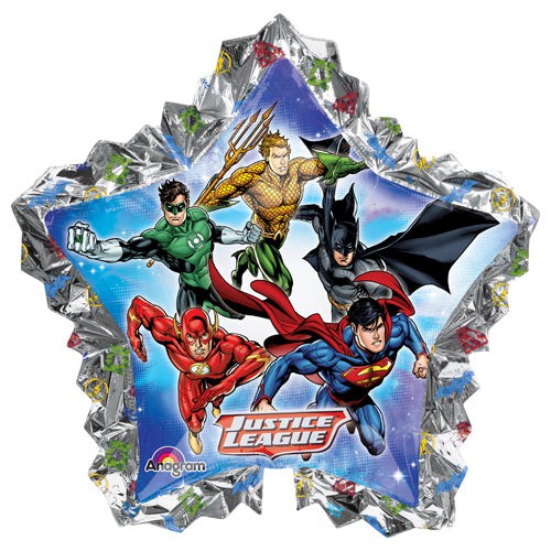 Anagram 34 inch JUSTICE LEAGUE SHAPE SUPERSHAPE Foil Balloon 32383-01-A-P